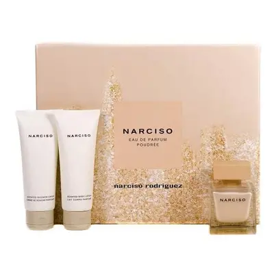 Narciso Rodriguez Poudree Christmas Set A For Women: 1.6 Eau De Parfum + 1.6 Body Lotion + 1.6 S