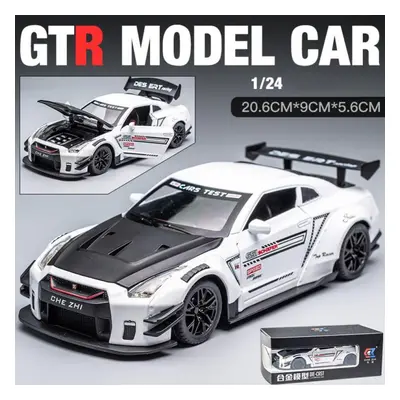 (white, 1:24-Size: 20.6x9x5.6cm) 1:24 Nissan Skyline Ares Gtr R35 Diecasts & Toy Vehicles Metal 