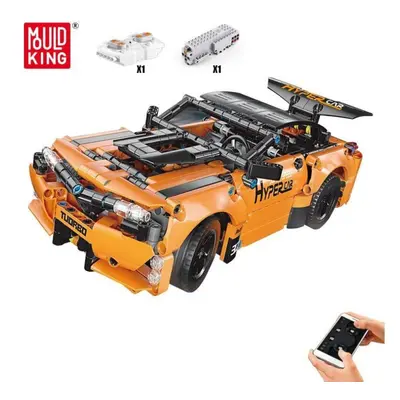 (orange) Mould King High-tech Building Blocks For Boys The Rc Motorized Orange Challenger Hyper 