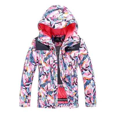 (pink, 2XL) High Quality Ski Jacket For Women Outdoor Windproof Waterproof Warm Snow Coat Winter