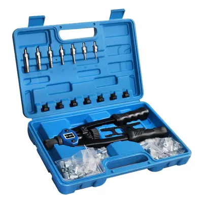 (as the picture) 110pcs Rivet Nut Kit Hand Manual Riveter Threaded Riveter Pliers Machine Set M3