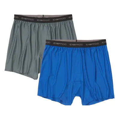 ExOfficio Men's Give-n-Go Boxer Pack Charcoal/Royal Small