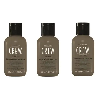 American Crew Ultra Glide Shave Oil 50ml x3