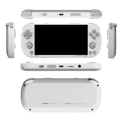 (white, 64g) Smart Pro Handheld Game Console 4.96&apos;&apos; Ips Screen Linux System Joystick R