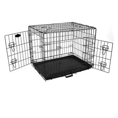 Dog Heavy duty Metal Training Cage in Black 48in Easipet