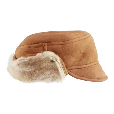 (M, Spice) Eastern Counties Leather Mens Caxton Sheepskin Aviator Trapper Hat