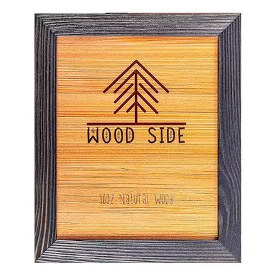 Rustic Wooden Poster Picture Frame 16x20 Natural Solid Eco Distressed Wood for Wall Mounting Pho