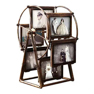 Rotating Ferris Wheel Picture Frame, Desk Table Top Vintage Photo Frames, Personalized Family Ph