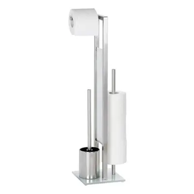 toilet roll holder and brush Rivalta70 cm stainless steel matt silver