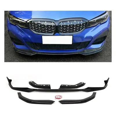 BMW G20 G21 M Performance Style Front Lip Splitter Tech Spoiler Gloss Black New