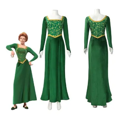 (3XL) Princess Fiona Costume Shrek Cosplay Dress Halloween Fancy Dress Outfit Kids