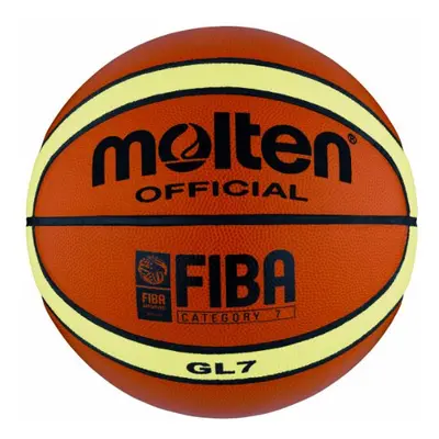 Top Grain Leather Fiba Basketball - Orange, Size