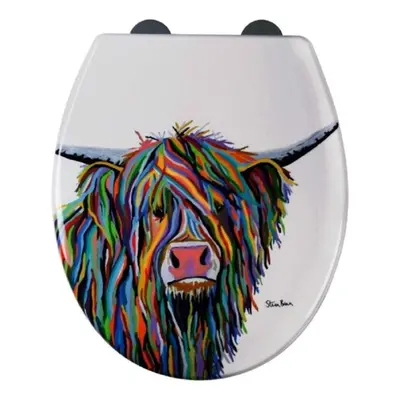 Croydex Toilet Seat with Cow Design