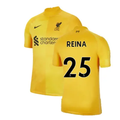 (S) Liverpool Away Goalkeeper Shirt (Yellow) (Reina 25)