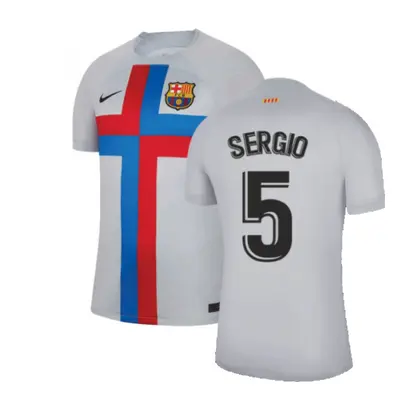 (XL) Barcelona Third Shirt (SERGIO 5)