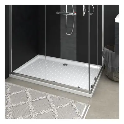 vidaXL Shower Base Tray with Dots White 80x120x4 cm ABS Bath Receptor Bathroom