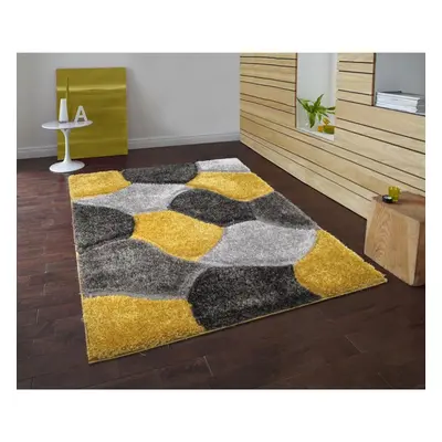 (OCHRE-GREY PONA, x CM) New Luxurious Rugs Modern Soft Nova Shaggy Carpet