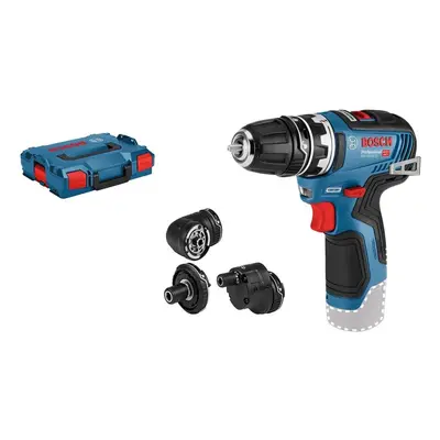 Bosch Professional 12V GSR 12V-35 FC Cordless Drill/Driver (with four FlexiClick Adapters, Witho