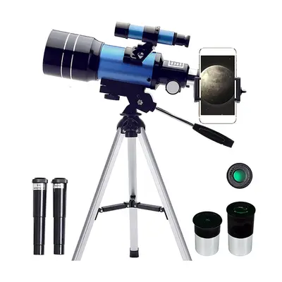 moresk-Top Telescope for Adult Kids,70mm Aperture (15X-150X) Portable Refractor Telescopes for B