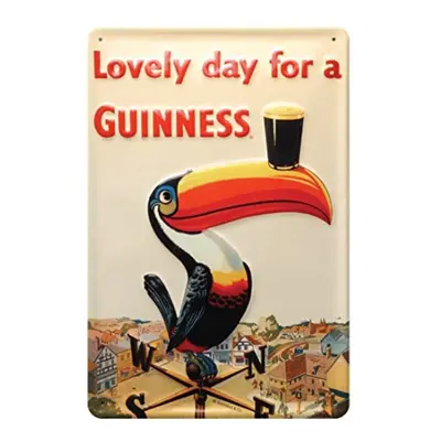 Guinness Metal Wall Sign (Toucan)