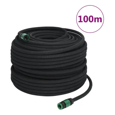 (without accessories, m) vidaXL Garden Soaker Hose Weeping Pipe Drip Hose Irrigation Pipe Black 