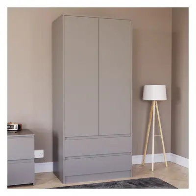 (Grey) Denver Door Drawer Wardrobe Bedroom Storage