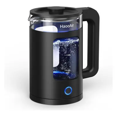 Electric Kettle, 1.5 Liter Easy to Clean Glass Kettle with Blue LED, Fast Boil Quiet, BPA-Free, 