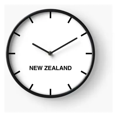 (New Zealand Time Zone Newsroom Wall =562) Wall Clock Inch Funny Mantel & Tabletop Art Decor for