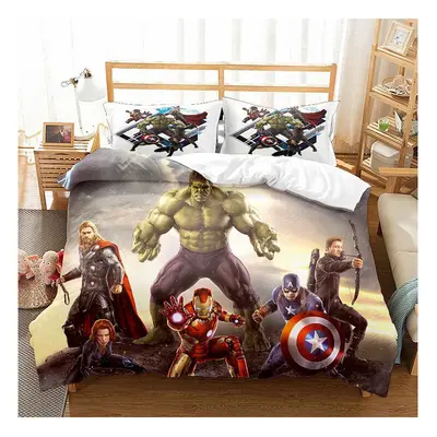 (Pattern 10, Double) Avengers Bedding Single Double Duvet Cover NEW