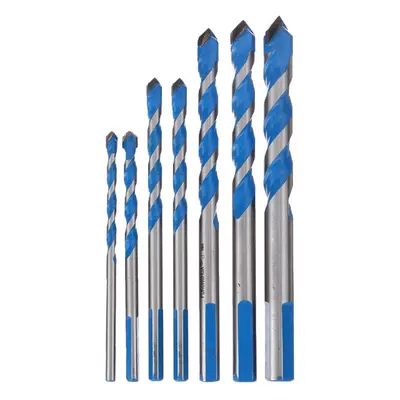 7Pcs Multi Purpose /Construction Carbide Tip Drill Bits Set 4-12mm for Concrete Masonry Ceramics