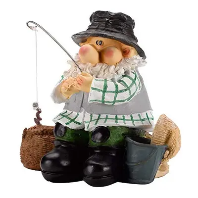 Fun Garden Ornament Wilf the Gnome Fishing ideal for pond , garden decor