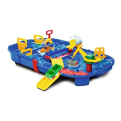 Aquaplay Portable Waterway Canal System Toy with Lock Gates Crane, Amphibious Truck and Boat