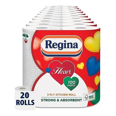 Heart Kitchen Towels â rolls, 3-ply Sheets, 30% PCR Plastic, Easy Open Pack, FSC Certified Mat