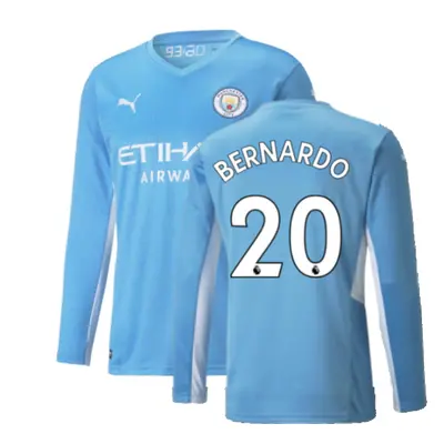 (3XL) Man City Long Sleeve Home Shirt (BERNARDO 20)