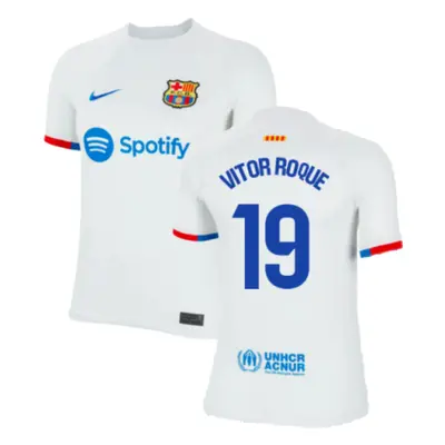 (SB) Barcelona Away Shirt (Kids) (Vitor Roque 19)