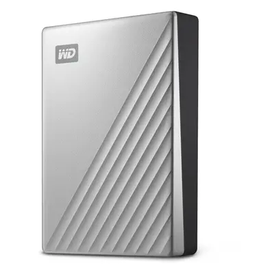 WD 6TB My Passport Ultra for Mac Silver Portable External Hard Drive Backup Software with Defens