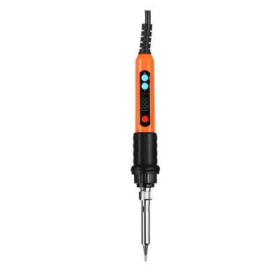 (Orange, UK Plug) 60W Electric Digital Soldering Iron Station 220V 110V Temperature Adjustable W