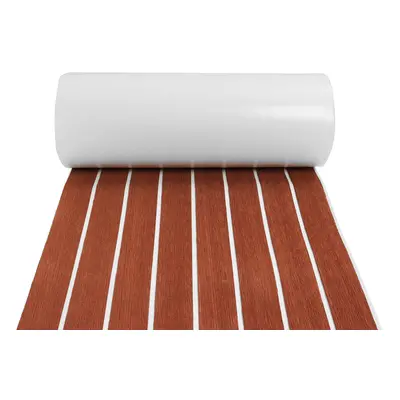 (Brown With White Lines) 2400x450x5mm Marine Boat Flooring EVA Foam Yacht Teak Decking Sheet Car