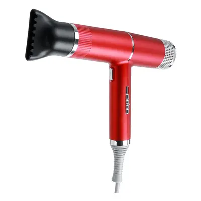 (Red) Gears Hot And Cold Wind Hair Dryer Diffusion Nozzle Temperature Adjustment