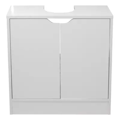 (White) Full Pedestal Bathroom Under Cupboard Storage