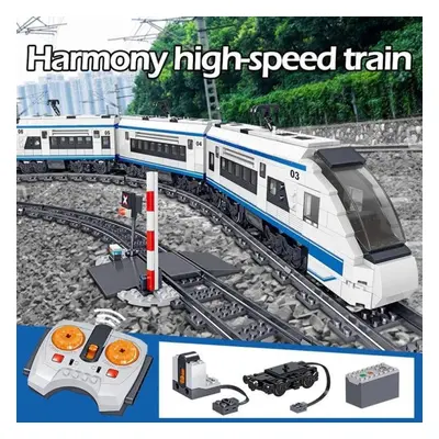 (as the picture) City Rail Remote Control Model Building Blocks Train Track Rc Car Brick Toy For