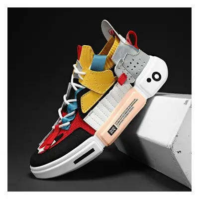 (multicolor, 45) Summer Mixed Colors Sneakers Men Breathable Trendy Male Couple Shoes Big Size L