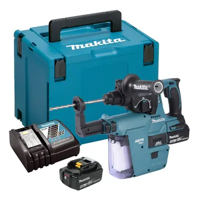 Makita DHR242RTJV 18v LXT Brushless Rotary Hammer Drill + Dust Extractor 5.0ah