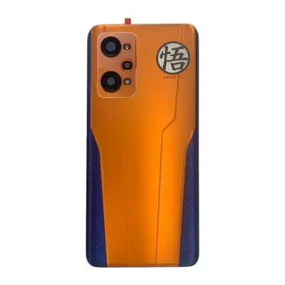 (Orange with lens) Back Glass Cover For Realme Gt Neo 2, Battery Cover, Glass Panel, Rear Door H