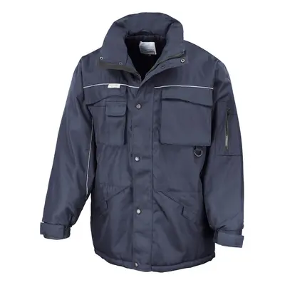 (3XL, Navy) WORK-GUARD By Result Mens Heavy Duty Water Repellent Work Jacket