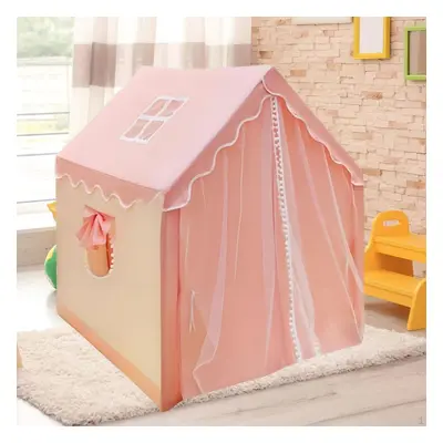 (as the picture, Pink) Kids Play Tent Children House For Boys Girls Foldable Princess Castle Ind