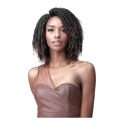 Bobbi Boss 4.5" Lace Part Natural Locs Wig - MLP22 FREEFORM LOCS wigs (1, Jet Black)