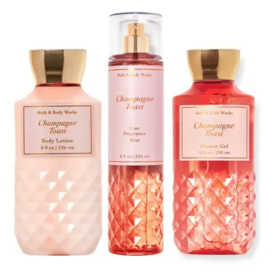 Bath & Body Works - Champagne Toast - Daily Trio - Shower Gel, Fine Fr