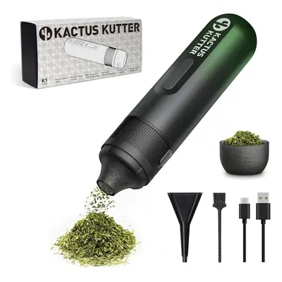 K1 Electric Herb Grinder Battery Powered Automatic Portable Spice Grinder - Holds Gram (Midnight