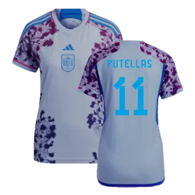 (XS) Spain Authentic Away Jersey - Ladies (Putellas 11)